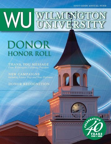 hONOr rOll - Wilmington University