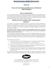 M-401-03 Truck and Trailer Mounted Maintenance ... - ED Etnyre & Co.