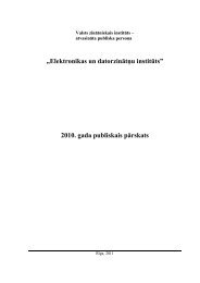 2010. gada publiskais pÄrskats - Elektronikas un datorzinÄtÅu institÅ«ts