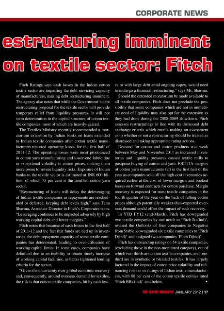 policy initiatives - Textile Magazine