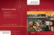 2011 Fall Printed Schedule - College of the Desert