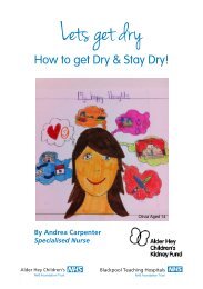 Lets get dry - Alder Hey Childrens Hospital