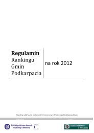 Regulamin Rankingu Gmin Podkarpacia - Małopolski Instytut ...