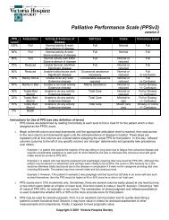 Palliative Performance Scale (PPSv2) - Palliative Care