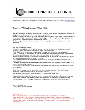 TENNISCLUB BUNDE - TC Bunde