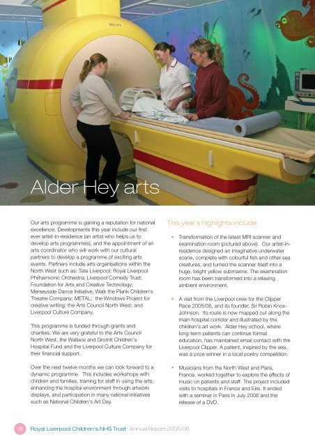 Annual Report 2005-6 - Alder Hey Childrens Hospital