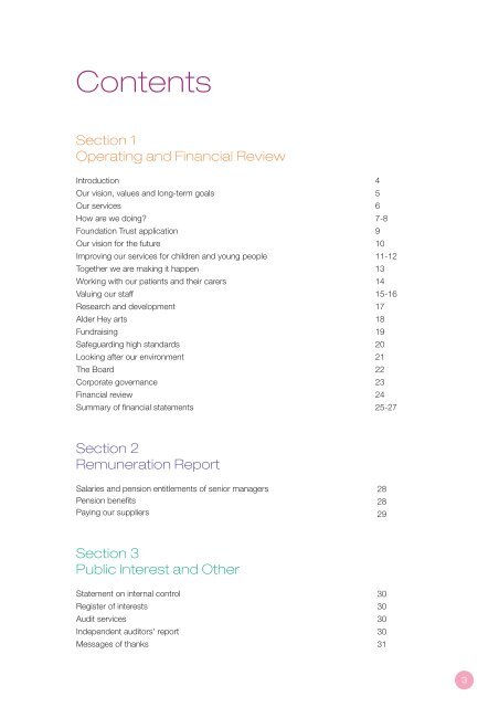 Annual Report 2005-6 - Alder Hey Childrens Hospital