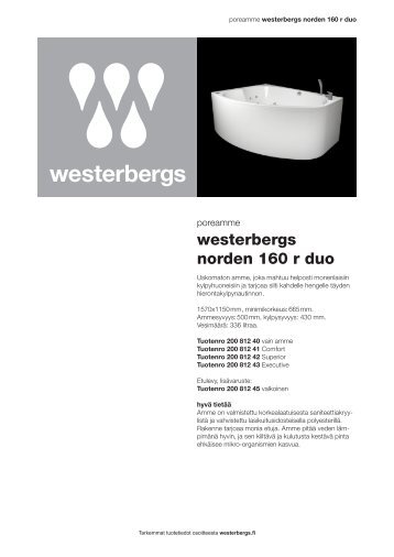 westerbergs norden 160 r duo - Netrauta.fi