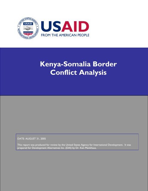 Download Kenya Somalia Border Conflict Analysis Somali Jna