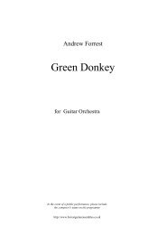 Green Donkey - Forrest Guitar Ensembles