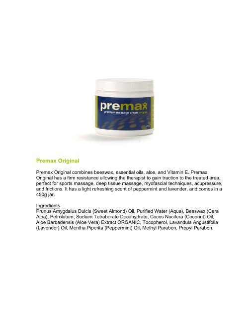 Premax Original - OPC Health