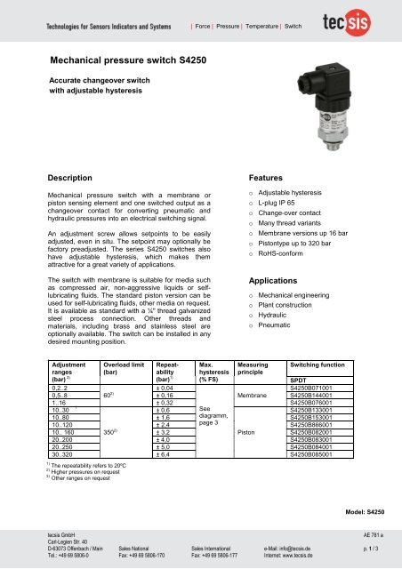 mechanical pressure