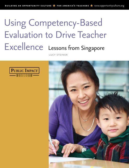 Using Competency-Based Evaluation to Drive Teacher Excellence