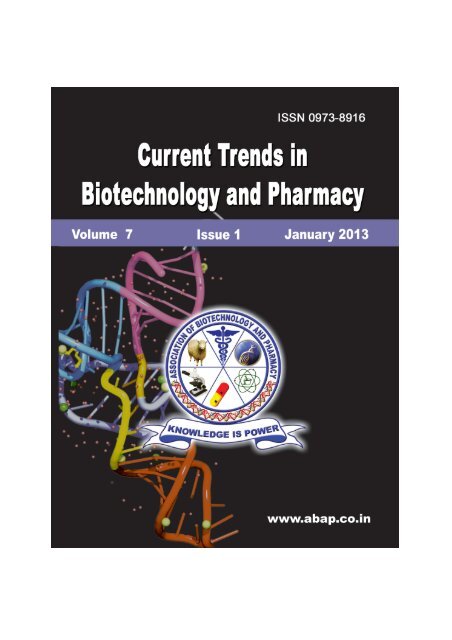 full issue - Association of Biotechnology and Pharmacy