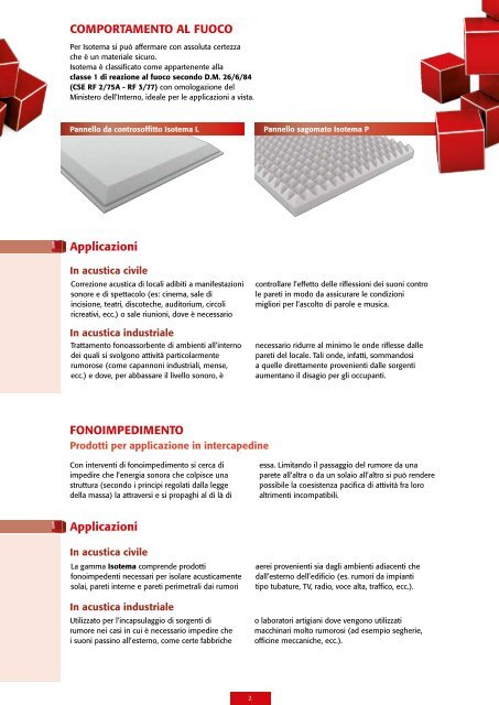 Vantaggi Isotema Panne