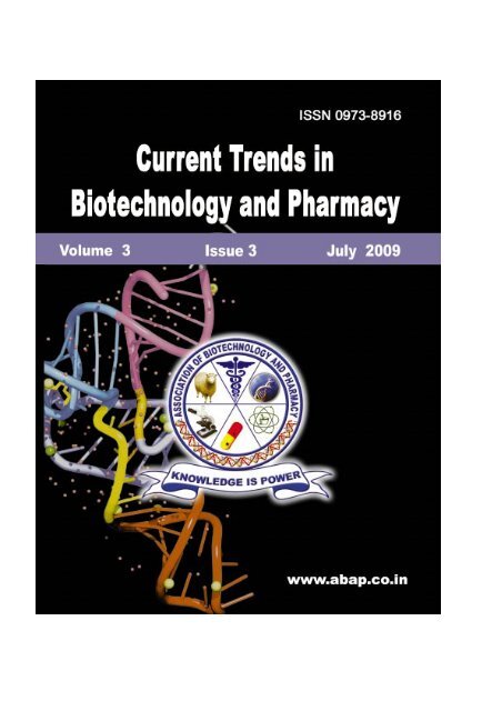 KRS July Final Jour.09. - Association of Biotechnology and Pharmacy