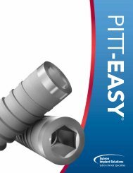 PITT-EASY ® Brochure - Sybron Implant Solutions