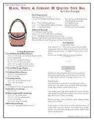 Black, White & Currant III Quilted Tote Bag - Henry Glass & Co