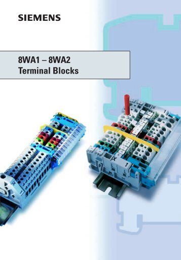 8WA1 â 8WA2 Terminal Blocks - Siemens
