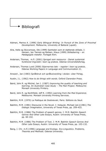 Bibliografi - Danmarks Stadions
