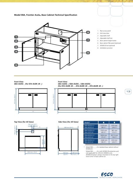 Frontier Acela Fume Hood