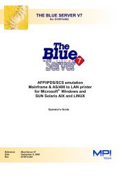 the blue server v7 - MPI Tech