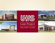 UHS Lean Project Delivery Guide - Lean Construction Institute