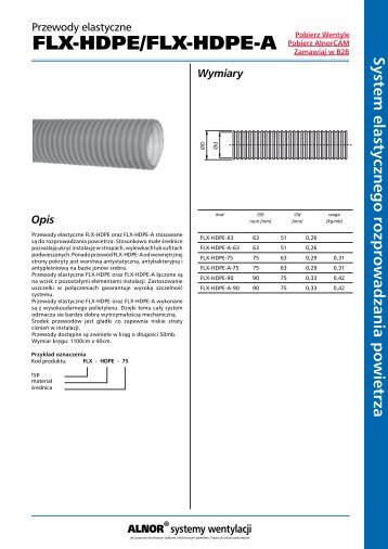 FLX-HDPE/FLX-HDPE-A - Alnor