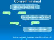 Conseil minimal