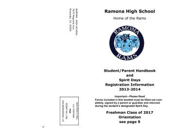 Ramona High School - Riverside Unified School District