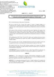 au grade d'AttachÃ© territorial - Courcouronnes