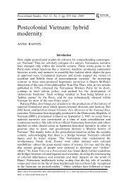 Postcolonial Vietnam: hybrid modernity - Viet-studies