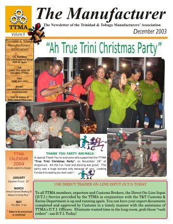December 2003 Newsletter.cdr - Trinidad and Tobago ...
