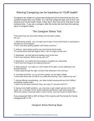 The Caregiver Stress Test - Health First