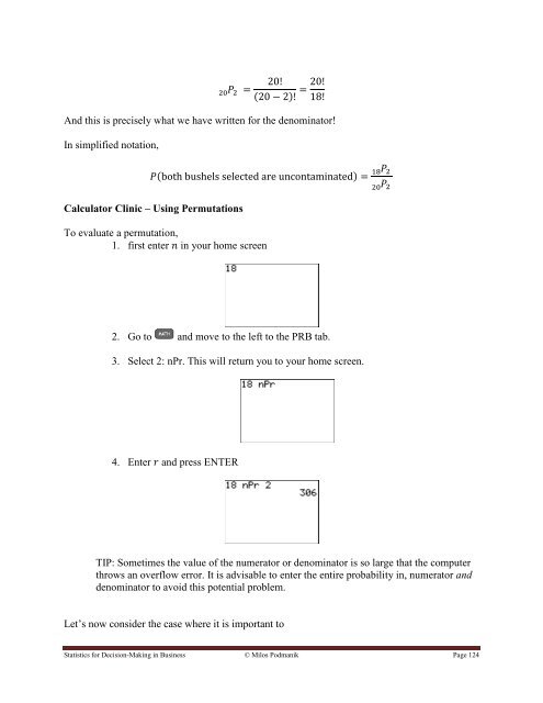 Statistics for Decision- Making in Business - Maricopa Community ...