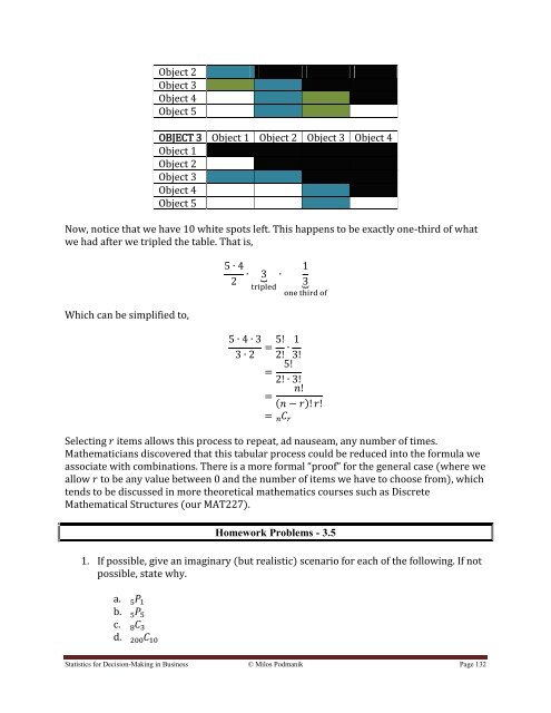 Statistics for Decision- Making in Business - Maricopa Community ...