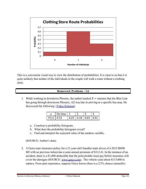 Statistics for Decision- Making in Business - Maricopa Community ...