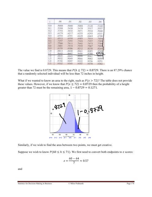 Statistics for Decision- Making in Business - Maricopa Community ...