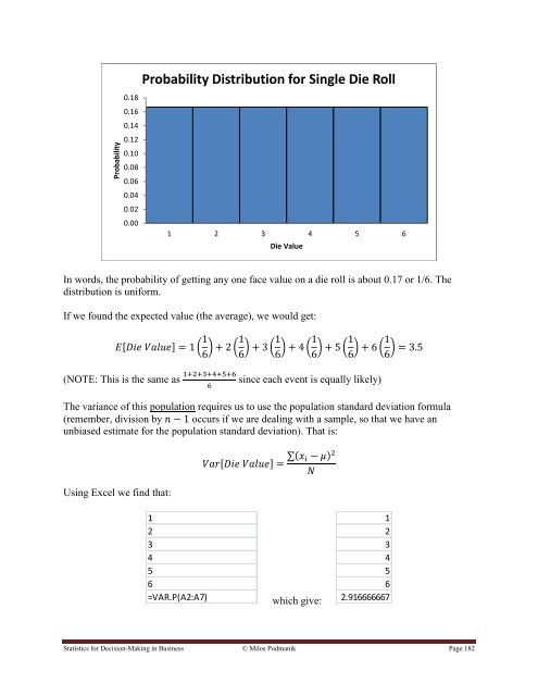 Statistics for Decision- Making in Business - Maricopa Community ...