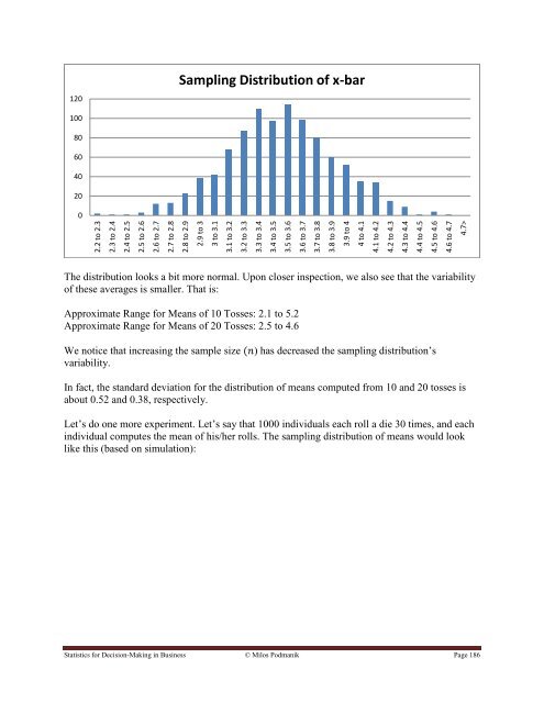 Statistics for Decision- Making in Business - Maricopa Community ...