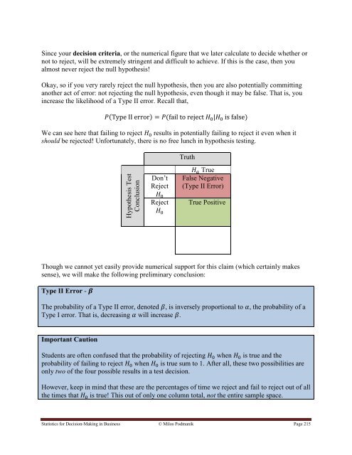 Statistics for Decision- Making in Business - Maricopa Community ...