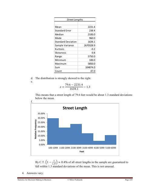 Statistics for Decision- Making in Business - Maricopa Community ...