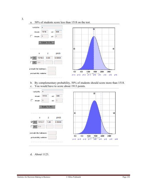 Statistics for Decision- Making in Business - Maricopa Community ...