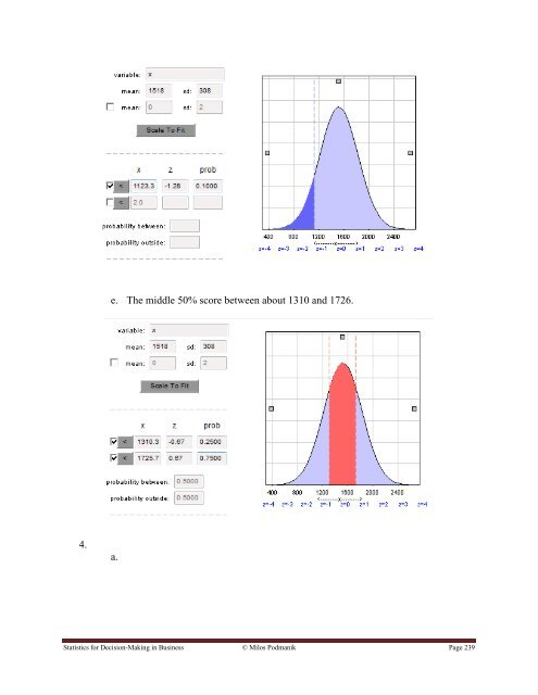 Statistics for Decision- Making in Business - Maricopa Community ...