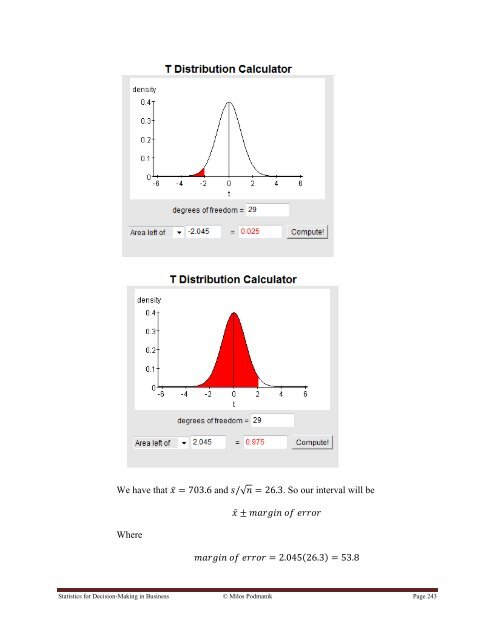 Statistics for Decision- Making in Business - Maricopa Community ...