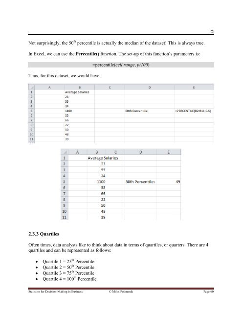 Statistics for Decision- Making in Business - Maricopa Community ...