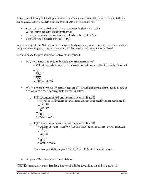 Statistics for Decision- Making in Business - Maricopa Community ...