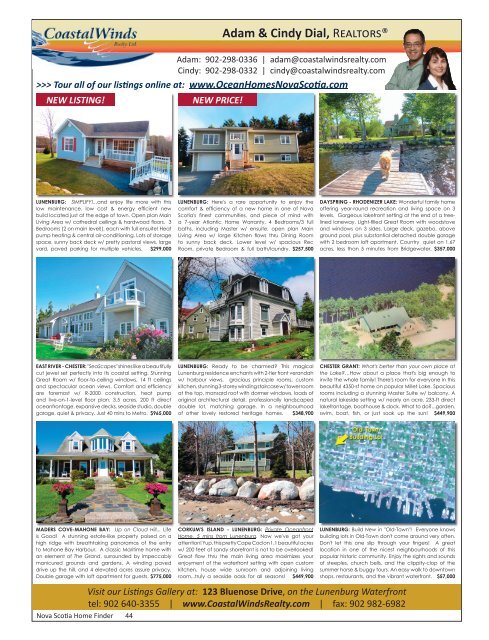  Nova Scotia Home Finder South Shore Edition January 2015