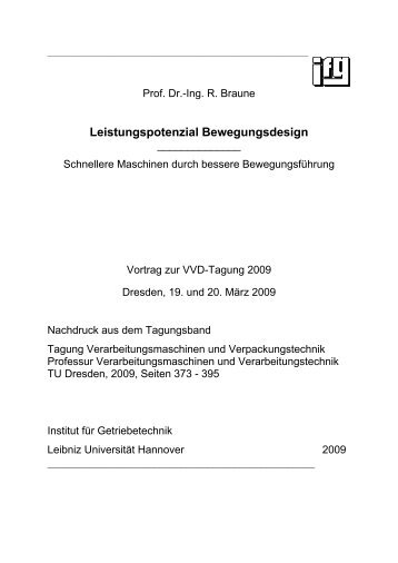 Leistungspotenzial Bewegungsdesign - DMG-Lib