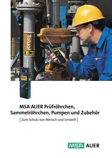 MSA AUER Kurzzeit-Prüfröhrchen - Köster & Bömcke GmbH & Co.KG